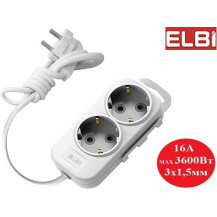 Удлинитель EL-BI Myra 2гн5м c/з 527-010205-221 Белый Турция