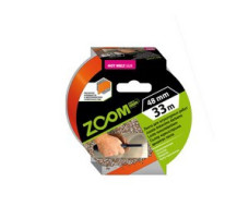 Лента двухсторонняя клейкая Mega Strong 19ммх1,5м ZOOM (Белая/красная)