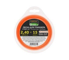 Леска ф 2.4 мм х 15 м кругл. сеч. DUAL-CUT STARTUL GARDEN