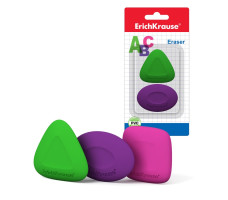 Ластик ErichKrause® ABC в блистере по 2 шт