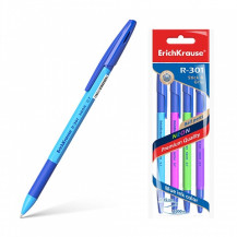 Ручка шариковая, ErichKrause R-301 Neon Stick&Grip 0,7 синий 50шт арт,42751 Ручка шариковая, ErichKrause R-301 Neon Stick&Grip 0,7 синий 50шт арт,42751