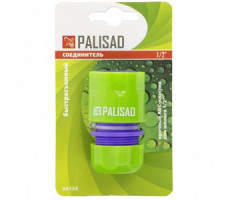 Соединитель пластмассовый, быстросъемный для шланга 1/2 Palisad