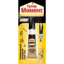 Клей "Супер Момент высокопрочный", 3 гр.