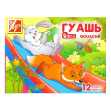 Гуашь "ZOO" 12 цветов по 15 мл