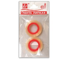 Лента липкая 12 мм., 30 м., 2 шт. арт. 19С 1270-08