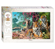 Мозаика "puzzle" 1500 "Тигры" 83054