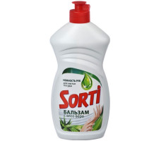 Sorti средство для мытья посуды жидкое Бальзам 450г с Алоэ Вера (1092-3)