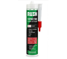 Герметик силиконовый санитарный RUSH Белый 0.24л арт.RSK-121