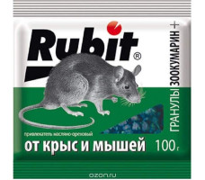 Зоокумарин+ Гранулы, 100гр Rubit