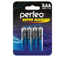Батарейка PERFEO LR03/4BL Super Alkaline 120/960