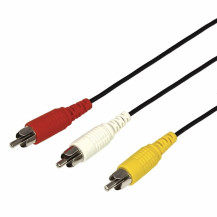 Шнур 3 RCA-3 RCA REXANT черный 3 м. арт. 17-0204