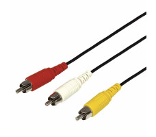 Шнур 3 RCA-3 RCA REXANT черный 3 м. арт. 17-0204
