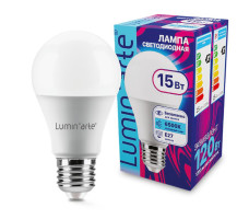Лампа светодиодная LUMINARTE арт. LSTD-A60-15W6KE27