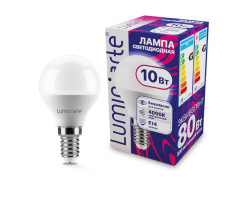 Лампа светодиодная LUMINARTE арт. LSTD-G45-10W4KE14