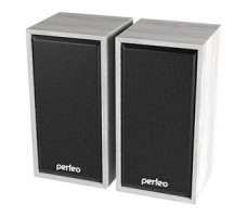 Perfeo колонки "CABINET" 2.0, мощность 2х3 Вт (RMS), белый дуб, USB