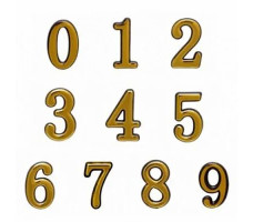 Цифра дверная большая"6" золото арт.6977