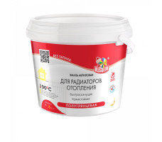 Эмаль акриловая для радиаторов отопления полуглянцевая (1 кг) OLECOLOR