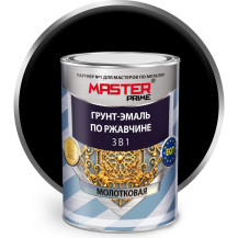 Грунт-эмаль молотковая по ржавчине 3в1 MASTER PRIME вишневая 900 мл. Грунт-эмаль молотковая по ржавчине 3в1 MASTER PRIME вишневая 900 мл.