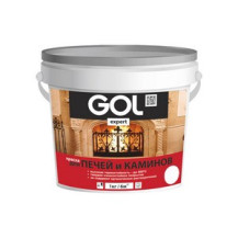Краска для печей и каминов Palizh GOL Expert белая 1 кг
