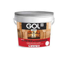 Краска для печей и каминов Palizh GOL Expert белая 1 кг