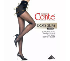 Колготки женские Conte Elegant Dots Slim неро р.2 арт. 22С-1СП