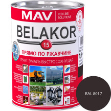 Грунт-эмаль BELAKOR 15 прямо по ржавчине 3 в 1 быстросохнущая RAL 8017 (шоколадная) матовая 1,0 л. (1,0 кг) Грунт-эмаль BELAKOR 15 прямо по ржавчине 3 в 1 быстросохнущая RAL 8017 (шоколадная) матовая 1,0 л. (1,0 кг)