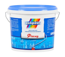 Краска акриловая Диамант Фасад белая 0,9 л (1,4 кг)