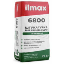 Штукатурка Илмакс 6800 цементная 25кг Штукатурка Илмакс 6800 цементная 25кг