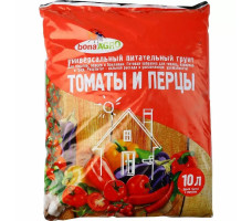 Грунт питательный BonaAgro для томатов и перцев 10л