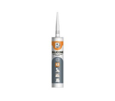 Герметик силиконовый санитарный P PLUS "Silicone Sanitary" (бел.) 280мл