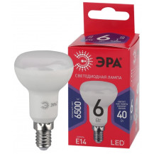 Лампочка светодиодная ЭРА RED LINE LED R50-6W-865-E14 R холодный свет Лампочка светодиодная ЭРА RED LINE LED R50-6W-865-E14 R холодный свет