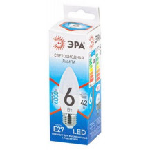 Лампы светодиодная стандарт LED B35-7W-840-E27 ЭРА QX, диод, свеча, 6Вт, нейтр, E27 Лампы светодиодная стандарт LED B35-7W-840-E27 ЭРА QX, диод, свеча, 6Вт, нейтр, E27