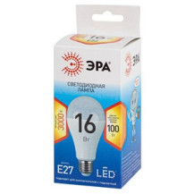 Лампа светодиодные стандарт LED A65-19W-827-E27 ЭРА QX (диод, груша, 16Вт, тепл., E27) (10/100/1200) Лампа светодиодные стандарт LED A65-19W-827-E27 ЭРА QX (диод, груша, 16Вт, тепл., E27) (10/100/1200)