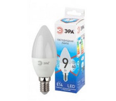 Лампа светодиодная стандарт ECO LED B35-10W-840-E14 ЭРА QX (диод, свеча, 9Вт, нейтр, E14) (10/100/5000)