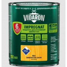 Пропитка для дерева Vidaron Impregnat сосна золотистая V02 0,7л Пропитка для дерева Vidaron Impregnat сосна золотистая V02 0,7л
