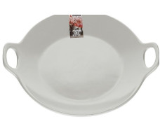 Тарелка-блюдо керамическая, 24х20.3х4.5 см, серия ASIAN, серая, PERFECTO LINEA