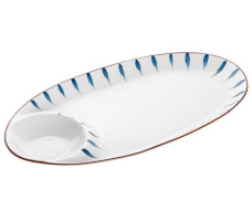 Блюдо керамическое, 33х17.5х2.8 см, серия MARINE, PERFECTO LINEA