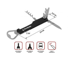 Открывалка (штопор) многофункциональная PERFECTO LINEA 4в1 серия Handy (Хенди) арт. 21-121100
