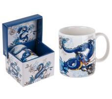 Кружка керамическая PERFECTO LINEA BLUE DRAGON-3 360мл арт.30-063203