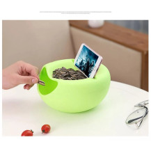 Миска для конфет/семечек/орехов, CRUNCH, зеленая, PERFECTO LINEA (Размер: 21х21х11.5 см. Материал: полипропилен.) Миска для конфет/семечек/орехов, CRUNCH, зеленая, PERFECTO LINEA (Размер: 21х21х11.5 см. Материал: полипропилен.)