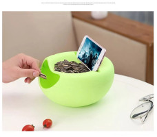 Миска для конфет/семечек/орехов, CRUNCH, зеленая, PERFECTO LINEA (Размер: 21х21х11.5 см.  Материал: полипропилен.)
