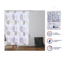 Шторка для ванной PERFECTO LINEA Harmony блики 180х180см арт.36-118017