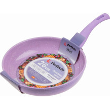 Сковорода алюминиевая с антипригарным покрытием Perfecto Linea Cook Fun, лиловая 26х5,8 см. арт. 55-260110 Сковорода алюминиевая с антипригарным покрытием Perfecto Linea Cook Fun, лиловая 26х5,8 см. арт. 55-260110