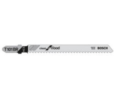 Пилка лобз. по дереву T101BR (1 шт.) BOSCH (пропил прямой, тонкий, аккуратный и чистый рез)