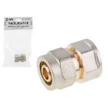 Муфта 16(2,0)х1/2" вн. для трубы PEX AV Engineering