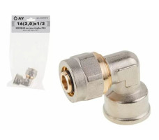 Колено 16(2,0)х1/2" вн. для трубы PEX AV Engineering