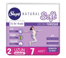 Прокладки Sleepy Natural SOFT EXTRA SOFT 3в1 Long 7 шт.