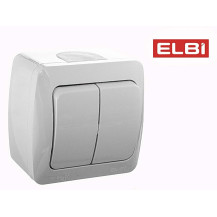 Выключатель 2-кл наружный EL-BI, Eva IP54, 554-011500-202 Выключатель 2-кл наружный EL-BI, Eva IP54, 554-011500-202