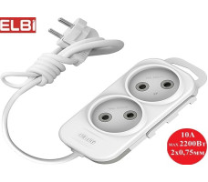 Удлинитель EL-BI Myra 2гн2м б/з 527-010202-250 Белый Турция