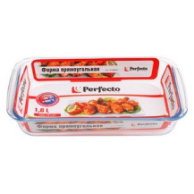 Форма из жаропрочного стекла, 1.6 л, прямоугольная, 295х176х51 мм, PERFECTO LINEA Форма из жаропрочного стекла, 1.6 л, прямоугольная, 295х176х51 мм, PERFECTO LINEA
